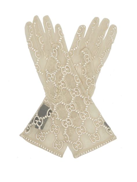 white lace gucci gloves|gucci leather gloves ladies.